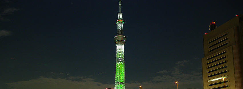 東京スカイツリー（夜景）のFacebookカバー