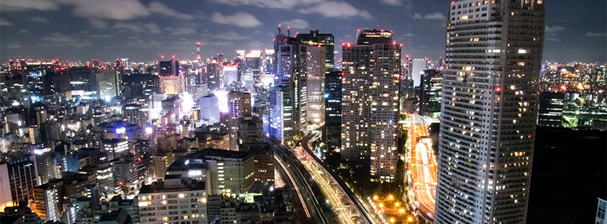 東京の夜景のFacebookカバー