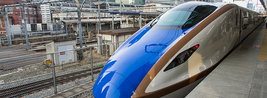 北陸新幹線E7系「かがやき」のFacebookカバー